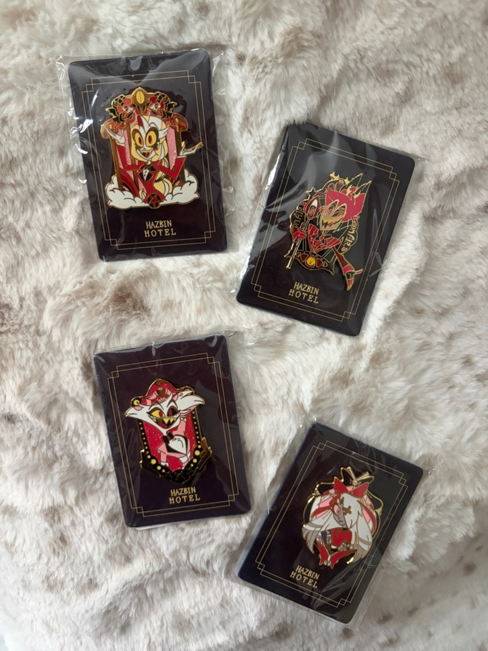 Hazbin Hotel Staff Pin Set of 4 (NWT)
